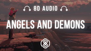 JDXN • Angels and Demons🎧8D Audio🎧  Lyrics [upl. by Eineg]