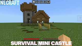 Survival Mini Castle  Minecraft [upl. by Artenak]