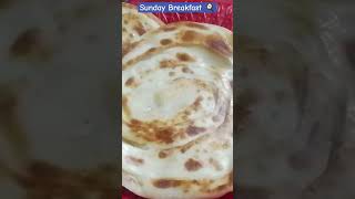 Sunday Breakfast  chicken chapeli kabab Lacha paratha viralvideo viralshorts Foodwalabhaijan [upl. by Cogen484]