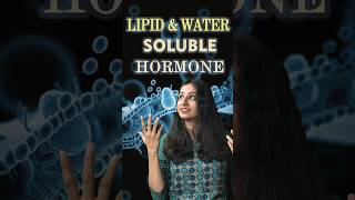 Lipid Soluble and Water Soluble Hormone neet csirnet gate cellbiology cell hormones science [upl. by Nnylassej]