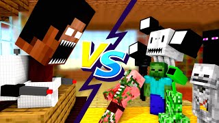 Minecraft Mobs  HEROBRINE BECOME SKIBIDI  Minecraft Animation [upl. by Sehguh578]