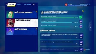 FORTNITE  COMMENT DÃ‰BLOQUER TOUTES LES QUÃŠTES DE SAISON  CHAPITRE 3 SAISON 1  OBJECTIFS BONUS 6 [upl. by Seftton]