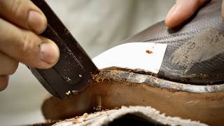 Making HANDMADE Classic Loafers in Museum Calf Leather [upl. by Eidas408]