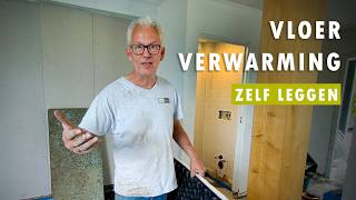 Zelf Vloerverwarming Aanleggen Noppenplaten [upl. by Casi854]