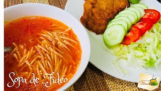 Sopa de fideo deliciosa receta [upl. by Cralg659]