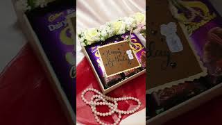 Chocolate box setting 🎁RahnaFasil youtube shorts gift [upl. by Tertias]