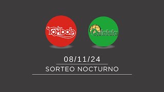 Sorteo Nocturno de Quiniela y Tómbola 08112024 [upl. by Wycoff]