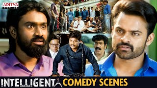 quotIntelligentquot Movie Comedy Scenes  Hindi Dubbed Movie  Sai Dharam Tej Lavanya Tripati Thaman [upl. by Arbed]