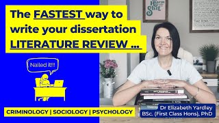 How to write a literature review for your dissertation  five step process [upl. by Eudosia769]