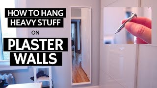 How to hang heavy stuff on plaster walls  Molly bolts [upl. by Takeshi220]