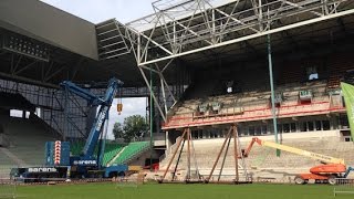 Travaux Geoffroy Guichard Euro 2016 [upl. by Lenod]