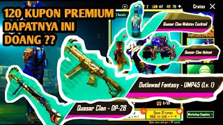 Pubg mobile premium create opening  only 120 kupon premium [upl. by Oremar]