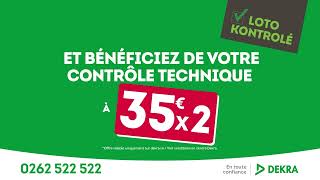 Dekra Réunion  Offre paiement en 2X [upl. by Adnoryt]