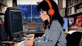 Rainy Lofi Music Beats to study to  coding  work to 🖥️🌧️ [upl. by Monahan87]