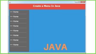 JAVA  How To Design Menu Using JPanel and JLabel In Java Netbeans [upl. by Eyt218]