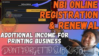 ADDITIONAL INCOME SA ATING PRINTING BUSINESS  NBI ONLINE REGISTRATION AND RENEWAL [upl. by Sollie]