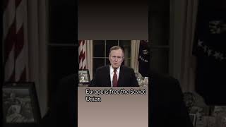 George H W Bush on 25 December 1991 Cold war ended ended speech [upl. by Niarbo828]