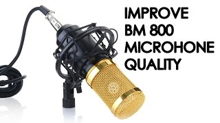 HOW TO IMPROVE BM 800 MICROPHONE QUALITY WITHOUT PHANTOM POWER [upl. by Nunes30]