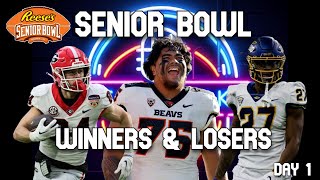 Senior Bowl Winners amp Losers Day 1 [upl. by Noseaj]