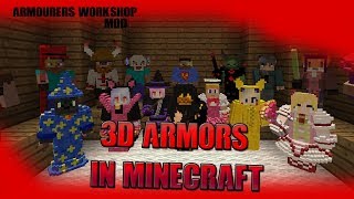 MineCraft Mod Showcase 2 ARMOURERS WORKSHOP MOD [upl. by Kehr898]