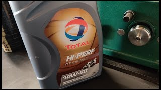 TOTAL HI PERF 4T RACING 10W50 BRASS FRICTION TEST [upl. by Siduhey]