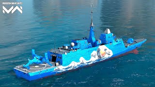 Most Powerful Frigate With Most Powerful Build Gameplay  Modern Warships [upl. by Silenay]