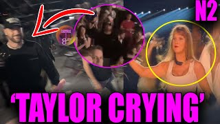 Taylor Swift Fights Back TEARS as Travis Kelce WAVING to her at Eras Tour N2 Indy [upl. by Ramed]