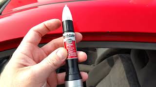 How to use a DupliColor touchup paint pen Scratch Fix All in one [upl. by Fisa667]