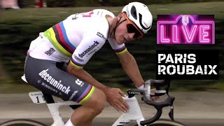 Van Der Poel concede il bis alla Roubaix  LIVE REACTION Parigi Roubaix 2024 [upl. by Anbul]