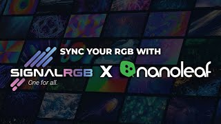 How to sync Nanoleaf with SignalRGB [upl. by Noyad]