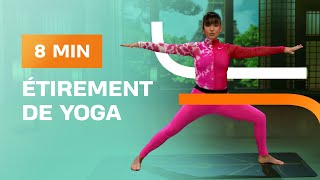 Étirements Yoga de 8 minutes  BasicFit [upl. by Prosper143]