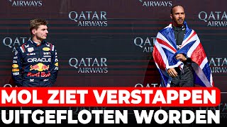 Olav Mol ziet Verstappen uitgefloten worden in GrootBrittannië  GPFans News [upl. by Killen809]