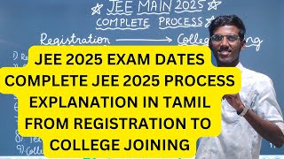 JEE Main 2025 Exam dates and registration  JEE 2025 complete process Explanation in Tamil [upl. by Quint]