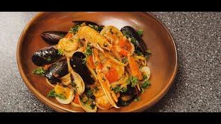 How to Make Frutti di MareHow to Prepare Pasta Frutti Di Mare  Italian Dishes AmazingChef Madda [upl. by Eugatnom]