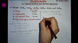 39 Calculation of GDP NDP GNP NNP at market price and factor costBy Adiba Naqvi [upl. by Renate]