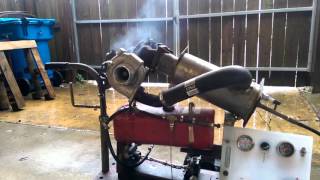 Homemade turbojet engine first start [upl. by Eidac]