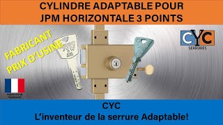 clé MEDECO sur serrure KESO JPM remplacée par un cylindre adaptable CYC sécurisé [upl. by Kristof515]