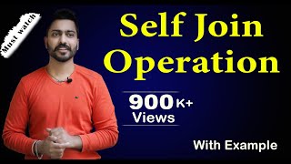 Lec40 Self Join operation with Example  Database Management System [upl. by Yelsgnik]