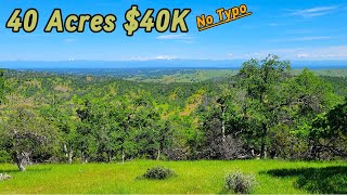 Acreage For Sale In California  Affordable Cheap Land RecreateGetaway 40 Acres 40K [upl. by Artenek950]