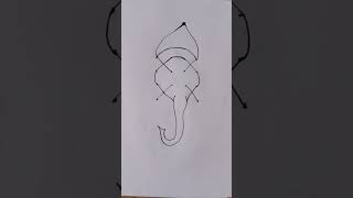 16 Dots  Lord Ganesha Ji Drawing for beginners drawing shortsfeed shorts ytshorts [upl. by Michiko]