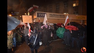 Protest przed siedzibą TVP3 Białystok 21122023 [upl. by Rockey]