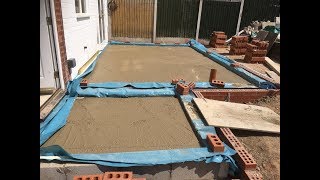 How to build an extension part 3 concrete floor slab [upl. by Germaine]