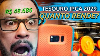 QUANTO RENDE INVESTIR R200 por mês no novo TESOURO IPCA 2029 [upl. by Odrarebe]