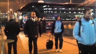 CCSF City v Liverpool EXCLUSIVE Man City team arrival at the Etihad Stadium [upl. by Andri]