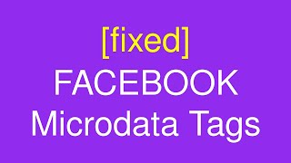 FIXED Facebook Microdata Tags for Shopify Products [upl. by Noella]