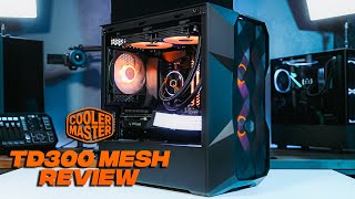 This case CANT BE This Cold Can it Cooler Master TD300 Mesh MATX PC Case Review [upl. by Ferrick]