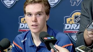 Connor McDavid Conference after the 2015 NHL Entry Draft [upl. by Sommer]