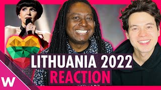 Monika Liu quotSentimentaiquot Reaction  Lithuania Eurovision 2022 [upl. by Nnodnarb]