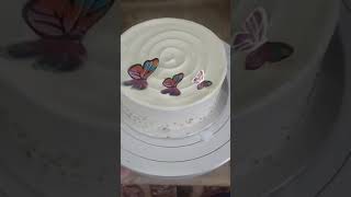 How To make butterfly cake l Cream cake l Butter cream cake shah E lasani food food cake cream [upl. by Gnanmas]