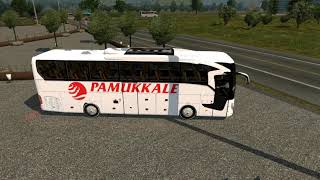 DİNLENME TESİSİ ANONSLU ÇIKIŞ PAMUKKALE TURİZM  ETS 2 [upl. by Aicilana]